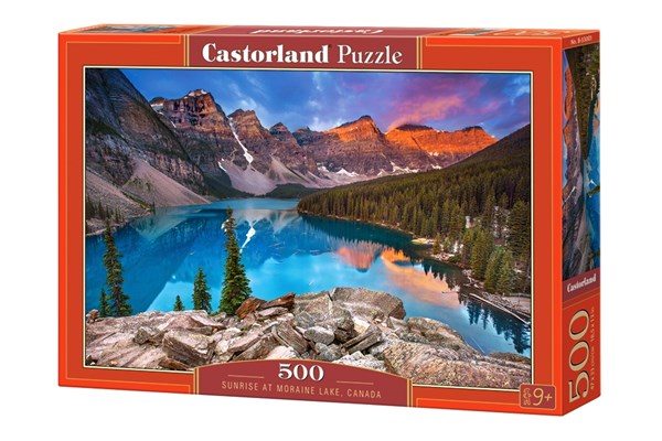 Castorland (B-53001) - "Sunrise at Moraine Lake, Canada" - 500 piezas
