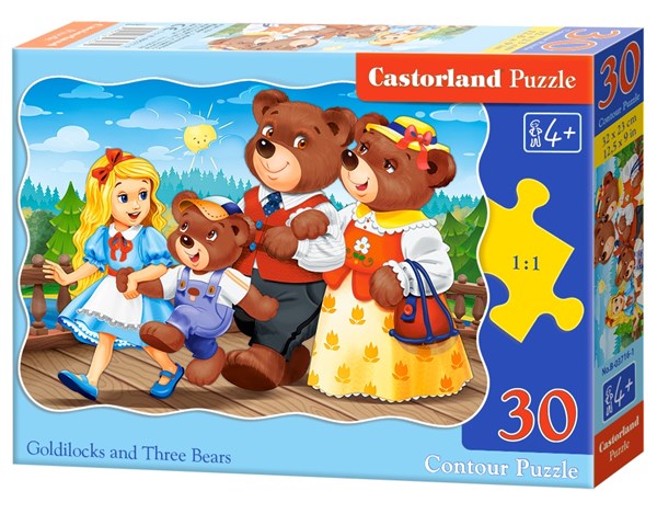 Castorland (B-03716) - "Goldilocks and Three Bears" - 30 piezas