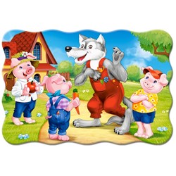 Castorland (C-02399) - "Three Little Pigs" - 20 piezas