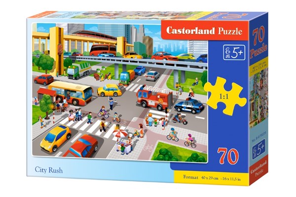 Castorland (B-070039) - "City Rush" - 70 piezas