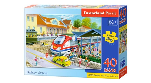 Castorland (B-040032) - "Railway station" - 40 piezas