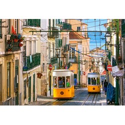 Castorland (C-104260) - "Lisbon Trams, Portugal" - 1000 piezas