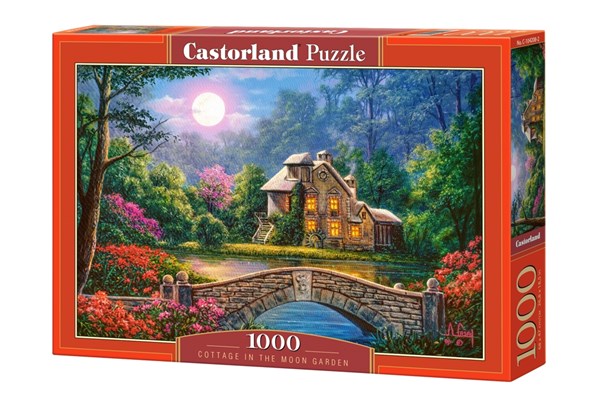 Castorland (C-104208) - "Cottage in the Moon Garden" - 1000 piezas
