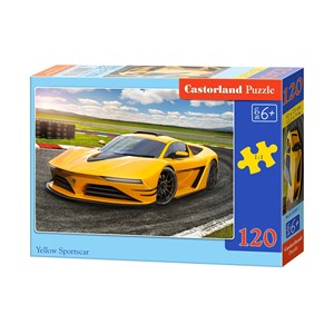 Castorland (B-13500) - "Yellow Sportscar" - 120 piezas