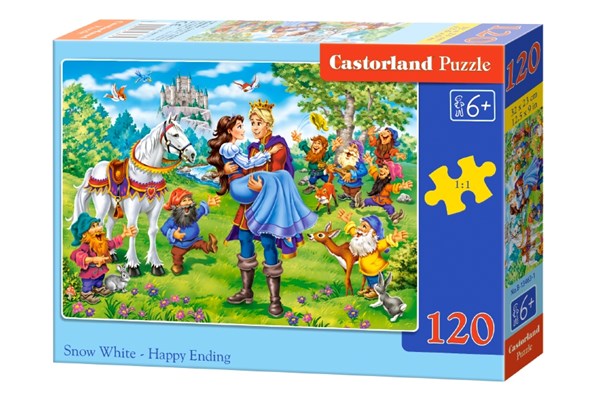 Castorland (B-13463) - "Snow White, Happy Ending" - 120 piezas