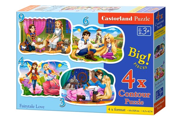Castorland (B-005093) - "Fairytale Love" - 3 4 6 9 piezas
