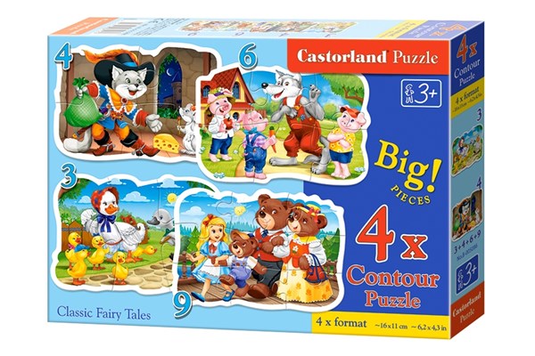 Castorland (B-005086) - "Classic Fairy Tales" - 3 4 6 9 piezas