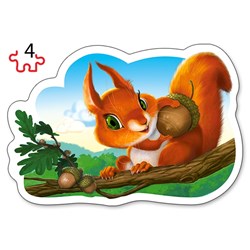 Castorland (B-005079) - "Forest Animals" - 3 4 6 9 piezas
