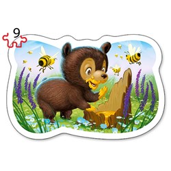 Castorland (B-005079) - "Forest Animals" - 3 4 6 9 piezas