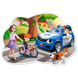 Castorland (B-120215) - "Policeman at Work" - 12 piezas