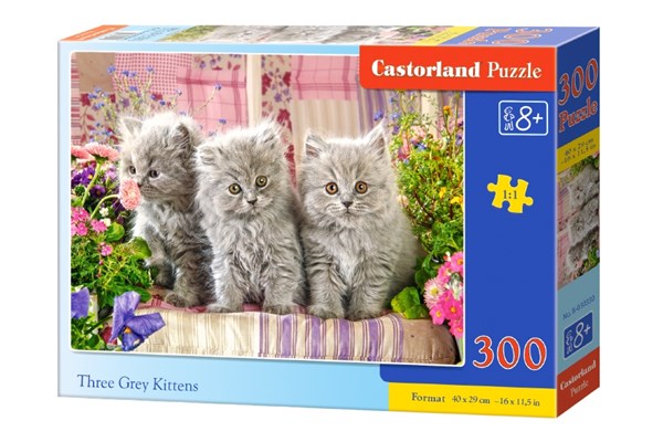 Castorland (B-030330) - "Three Grey Kittens" - 300 piezas