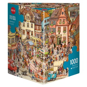 Heye (29884) - Doro Göbel: "Market Place" - 1000 piezas