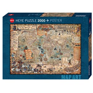 Heye (29847) - Rajko Zigic: "Pirate World" - 2000 piezas