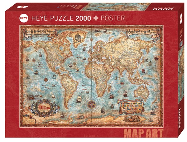 Heye (29845) - Rajko Zigic: "The World" - 2000 piezas