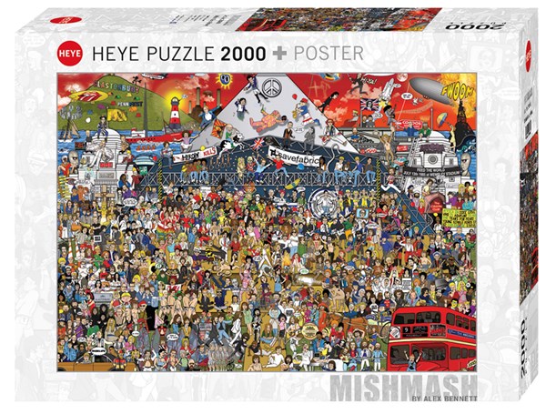 Heye (29848) - Alex Bennett: "British Music History" - 2000 piezas