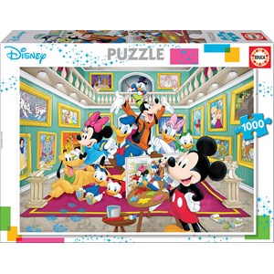 Educa (17695) - "Mickey Art Gallery" - 1000 piezas