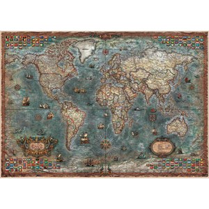 Educa (18017) - "Historical World Map" - 8000 piezas