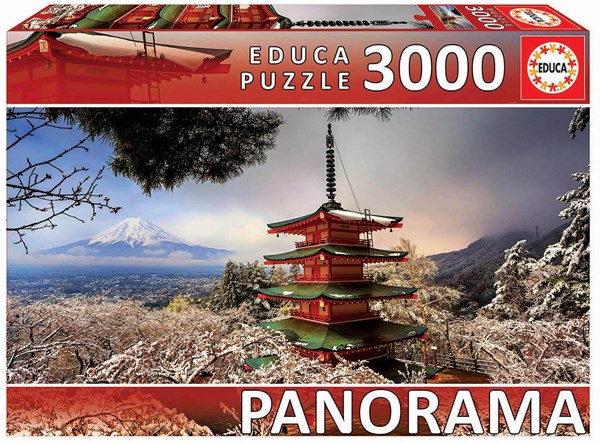 Educa (18013) - "Mount Fuji and Chureito Pagoda, Japan" - 3000 piezas