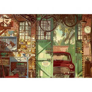 Educa (18005) - Arly Jones: "Old Garage" - 1500 piezas