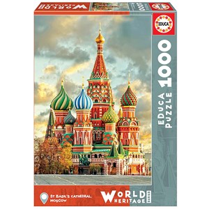 Educa (17998) - "St Basil´s Cathedral, Moscow" - 1000 piezas