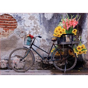 Educa (17988) - "Bicycle with flowers" - 500 piezas
