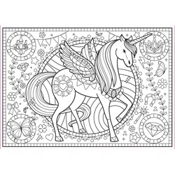 Educa (17828) - "Unicorn Colouring Puzzle" - 150 piezas