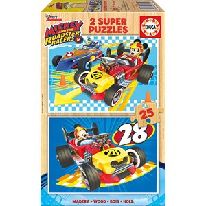 Educa (17234) - "Mickey and the Roadster Racers" - 25 piezas
