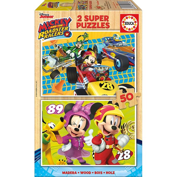Educa (17236) - "Mickey and the Roadster Racers" - 50 piezas