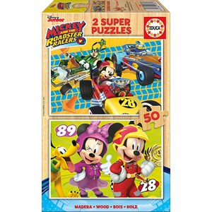 Educa (17236) - "Mickey and the Roadster Racers" - 50 piezas