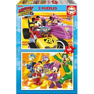 Educa (17239) - "Mickey and the Roadster Racers" - 48 piezas