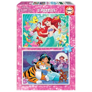 Educa (18213) - "Ariel and Jasmine" - 48 piezas