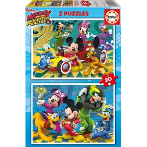 Educa (17631) - "Mickey and the Roadster Racers" - 20 piezas