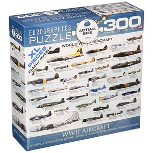 Eurographics (8300-0075) - "World War II Aircraft" - 300 piezas