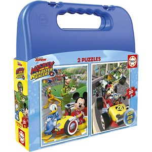Educa (17639) - "Mickey and the Roadster Racers Case" - 20 piezas