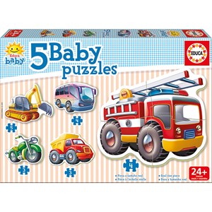 Educa (14866) - "Baby vehicles" - 3 4 5 piezas