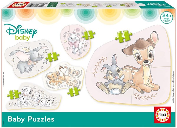Educa (17755) - "Disney Animals" - 3 4 5 piezas