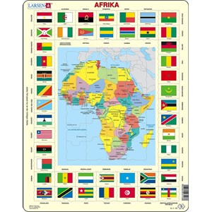 Larsen (KL3-DE) - "Map/Flag, Africa - DE" - 70 piezas