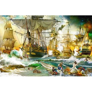 Ravensburger (13969) - "Battle on the High Seas" - 5000 piezas