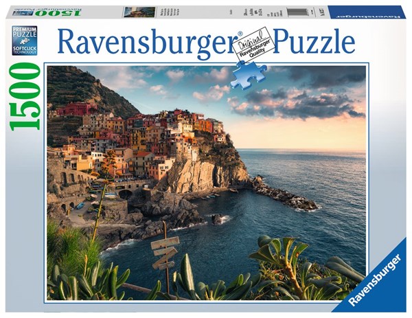 Ravensburger (16227) - "View of Cinque Terre, Italy" - 1500 piezas