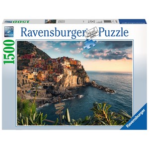 Ravensburger (16227) - "View of Cinque Terre, Italy" - 1500 piezas