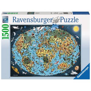 Ravensburger (16360) - "Cartoon Earth" - 1500 piezas