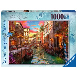 Ravensburger (15262) - "Venice Romance" - 1000 piezas