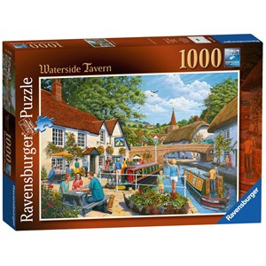 Ravensburger (19695) - "Waterside Tavern" - 1000 piezas