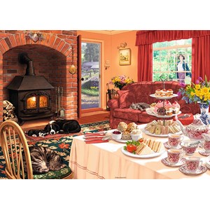 Ravensburger (19497) - "The Afternoon Visitor" - 1000 piezas