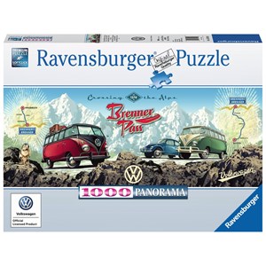 Ravensburger (15102) - "Cross the Alps with VW!" - 1000 piezas
