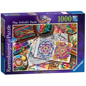 Ravensburger (19718) - Aimee Stewart: "The Artist's Desk" - 1000 piezas