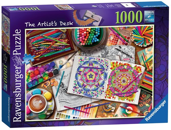Ravensburger (19718) - Aimee Stewart: "The Artist's Desk" - 1000 piezas