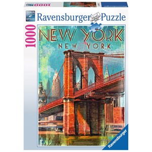 Ravensburger (19835) - "Retro New York" - 1000 piezas