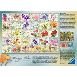 Ravensburger (19514) - "Vintage Flora" - 1000 piezas