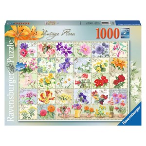 Ravensburger (19514) - "Vintage Flora" - 1000 piezas